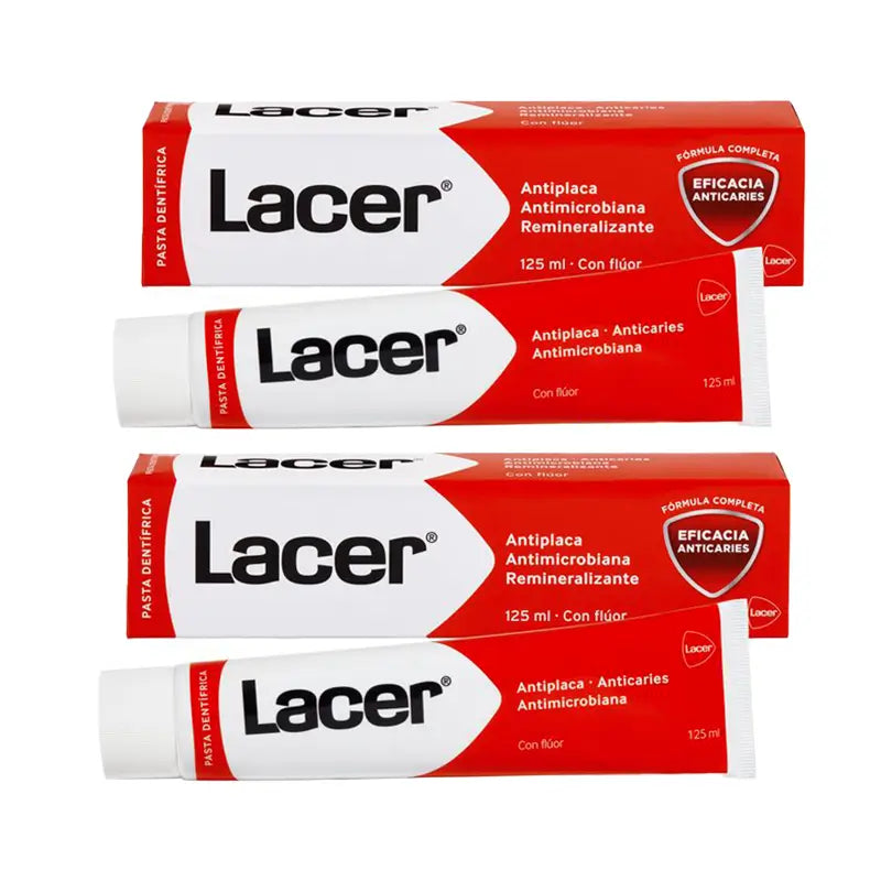 Lacer  Duplo Pasta Dentífrica Anticaries Con Flúor 125 Ml