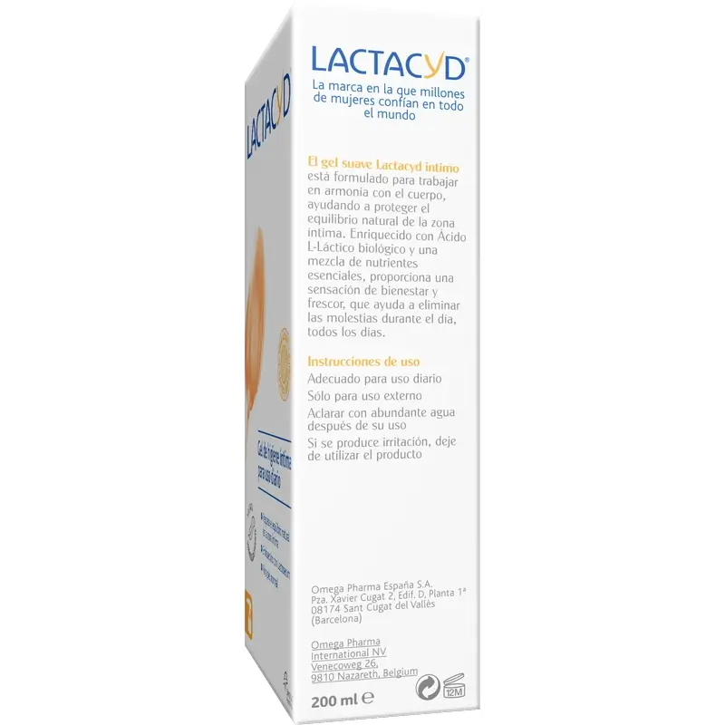 Lactacyd Gel Higiene Íntima Uso Diario 200 ml