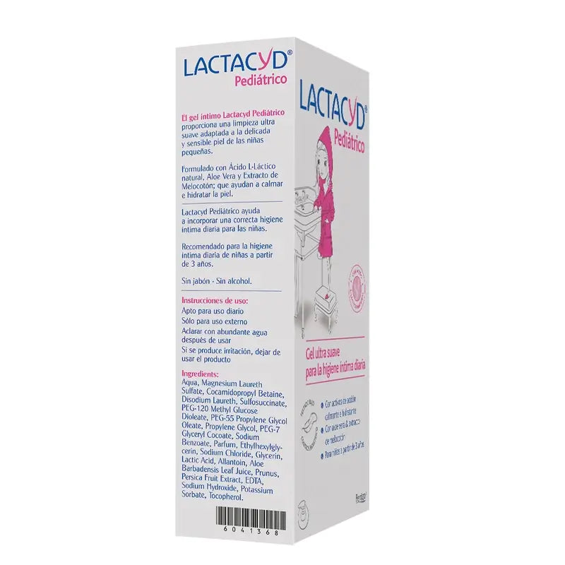 Lactacyd Pediátrico Gel Ultra Suave Higiene Íntima Diario 200 ml