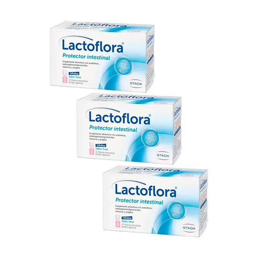 Lactoflora Adultos , 3 x 10 frascos