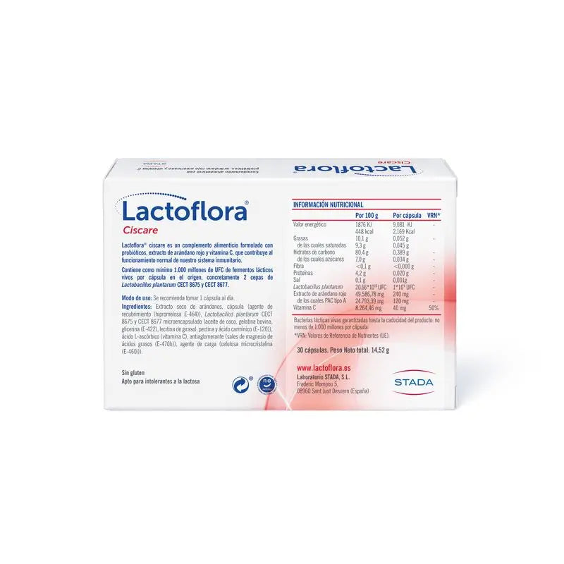 Lactoflora Ciscare 30 cápsulas