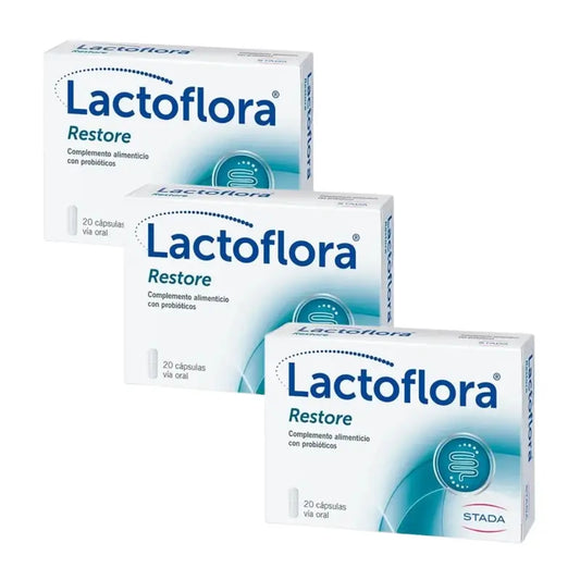 Lactoflora Restore Pack 3 x 20 cápsulas