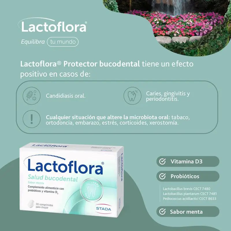 Lactoflora Bucodental Menta 30 Comprimidos