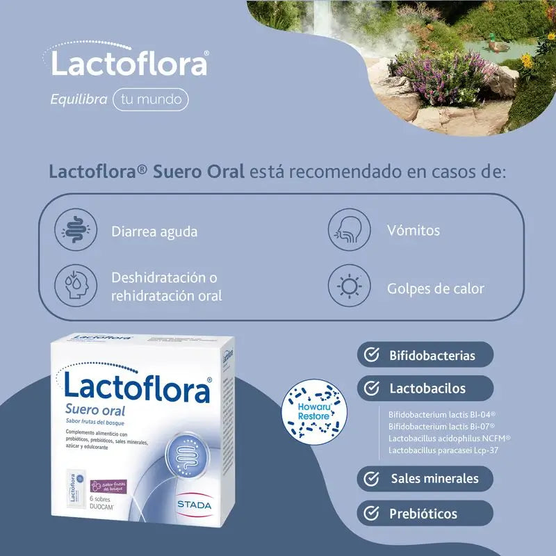 Lactoflora Suero Oral, 6 Sobres