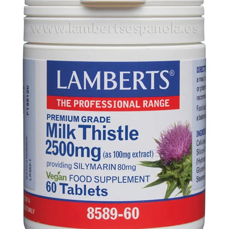 Lamberts Cardo Mariano 2500mg , 60 tabletas