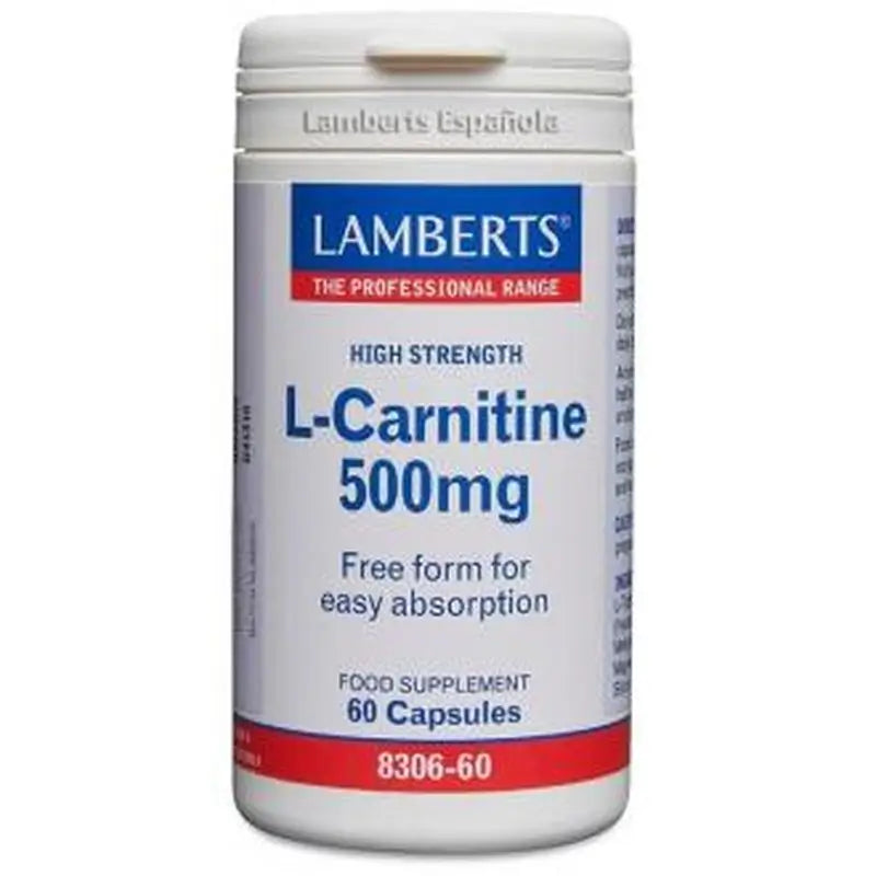 Lamberts L-Carnitina 500 Mg. 60  Cápsulas 