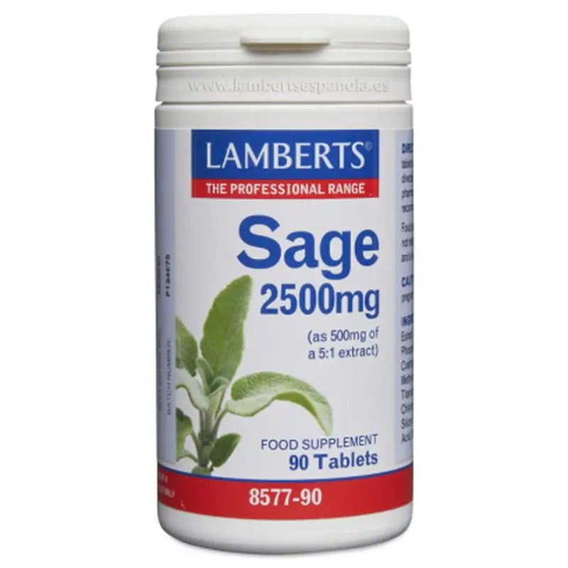 Lamberts Salvia 2500 Mg , 90 tabletas   