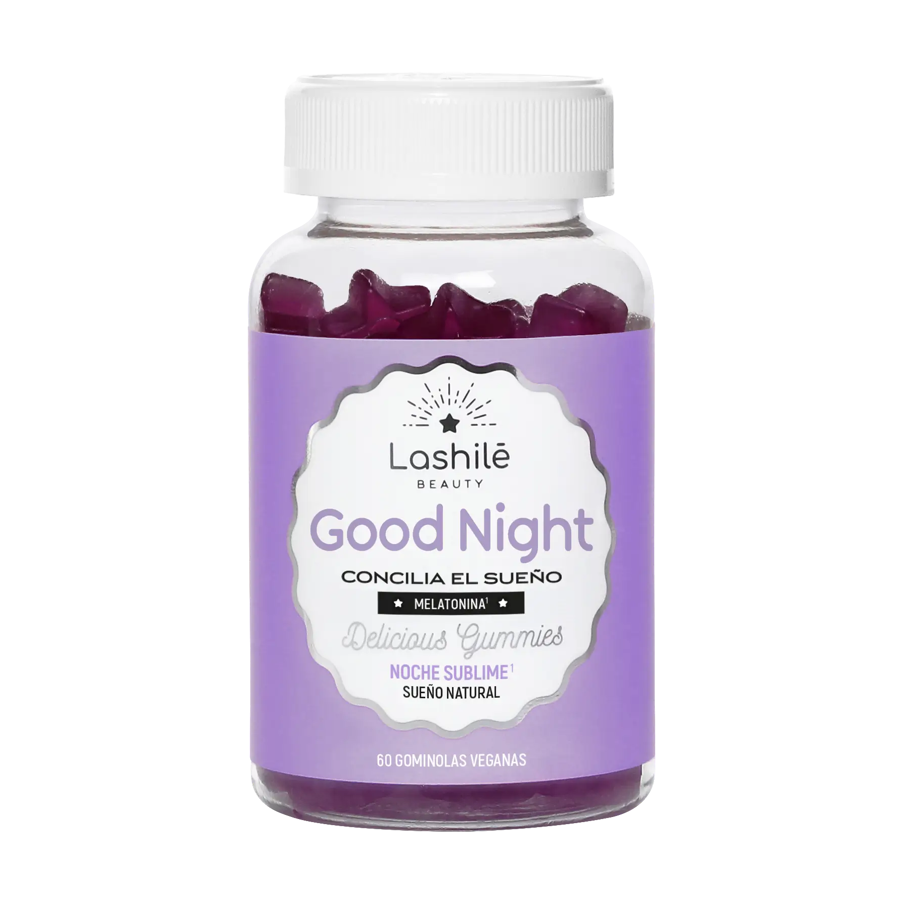 Lashilé Beauty Good Night Gominolas , 60 unidades