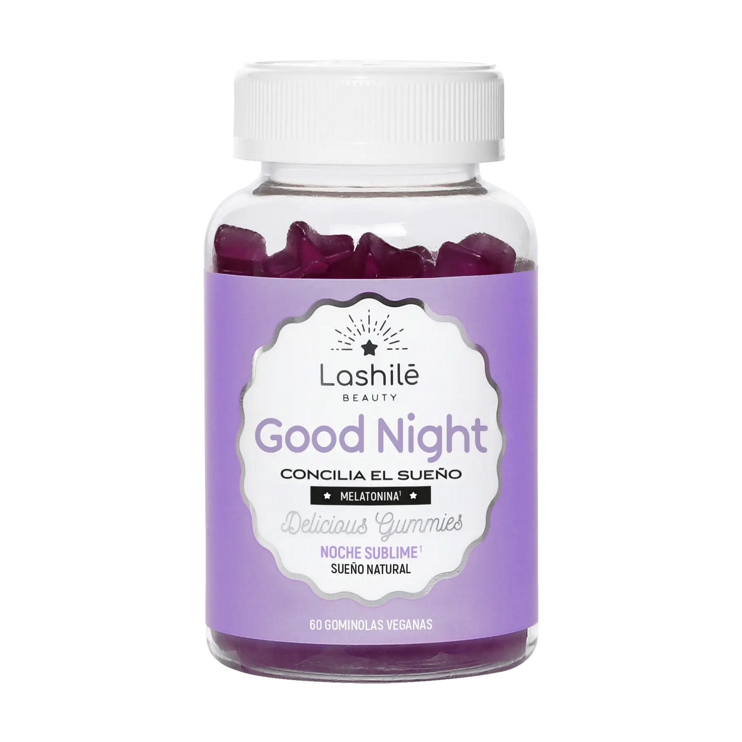 Lashilé Beauty Good Night Gominolas , 60 unidades