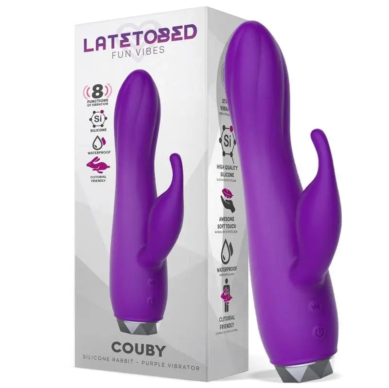 Latetobed Vibrador De Conejito Silicona Morado