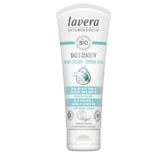 Lavera Basis Sensitiv Crema De Manos Aloe 75Ml. Bio Vegan 