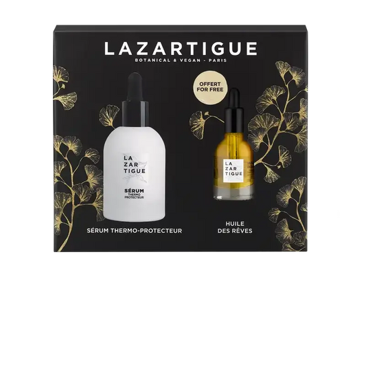 Lazartigue Set Navidad Serum Termoprotector + Aceite Seco Nutritivo , 2 unidades