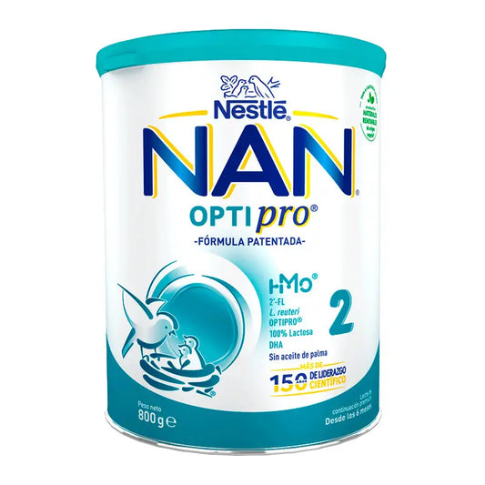 Nestlé Nan Optipro 2 Leche de Continuación, 800 gr