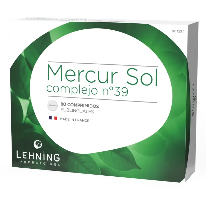 Lehning Mercur Sol Complejo Nº 39, 80 cápsulas