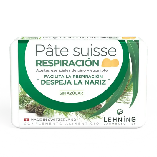 Lehning Pâte Suisse Respiración, 40 caramelos