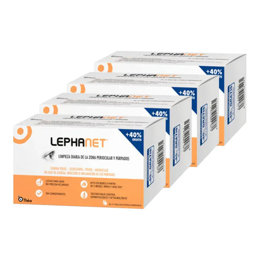 Lephanet Toallitas Limpiadoras 4x30 Unidades + 12 Gratis