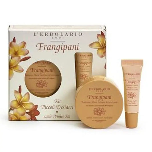 L´Erbolario Frangipani Kit Deseos Balsamo Labial+Balsamo Manos 