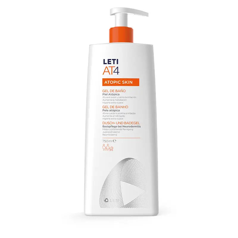 Leti AT4 Gel de Baño Dermograso 750 ml