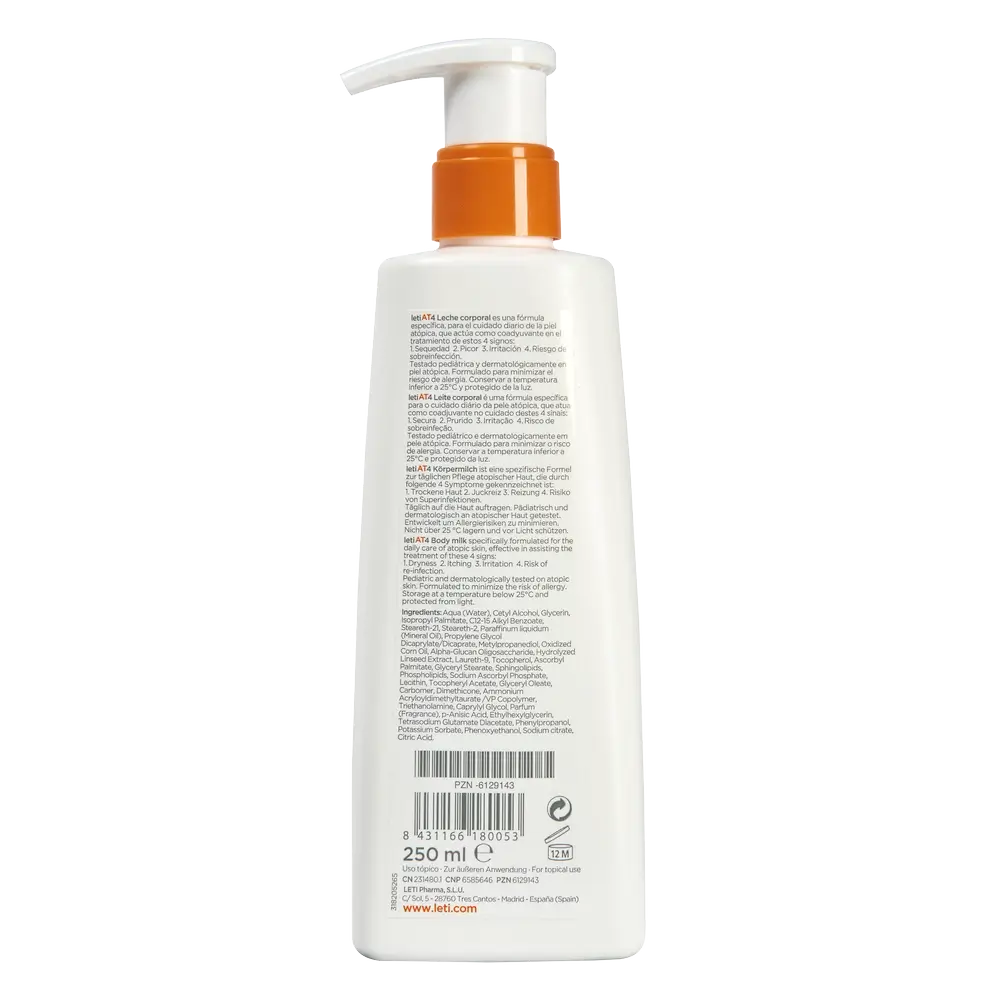 Letiat4 Leche Corporal, 250 ml