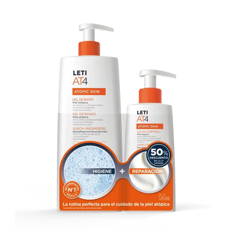 Letiat4 Rutina Pack Gel 750 + Leche 250 Ml