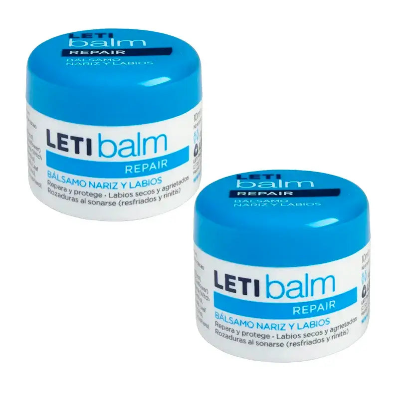 Letibalm Bálsamo Reparador Nariz Y Labios Pack 2 x 10 ml