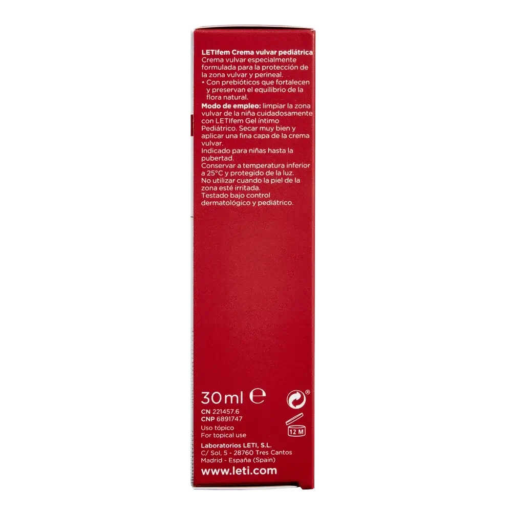 Letifem Paediatric Crema Vulvar, 30 ml