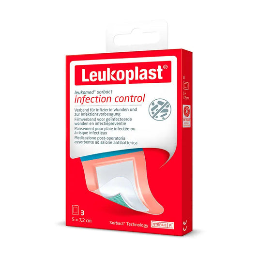 Leukoplast Leukomed Sorbact, 5 cm x 7,2Cm, 3 unidades