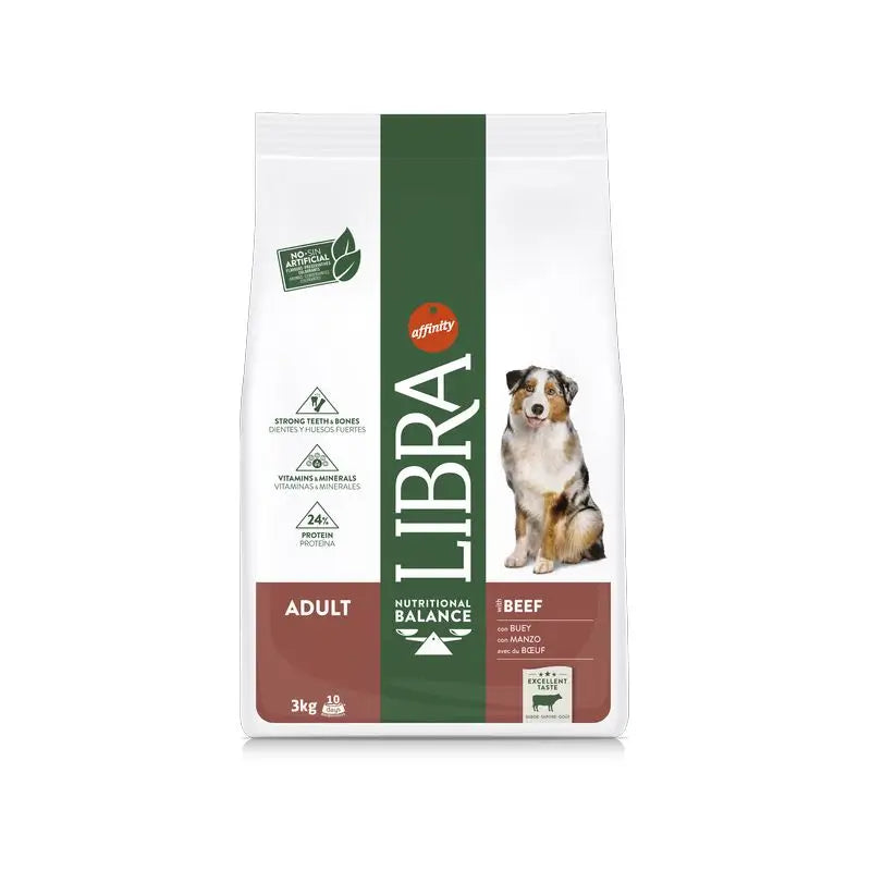 Libra Canine Adult Buey 3 Kg, pienso para perros