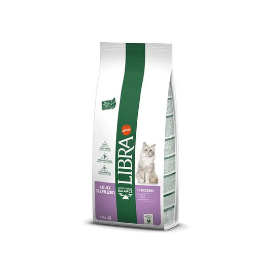 Libra Feline Adult Esterilizado 1,5Kg, pienso para gatos