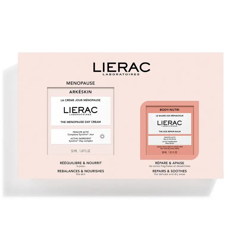 Lierac Cofre Menopausia – Crema De Día + Bálsamo Sos, 80 ml