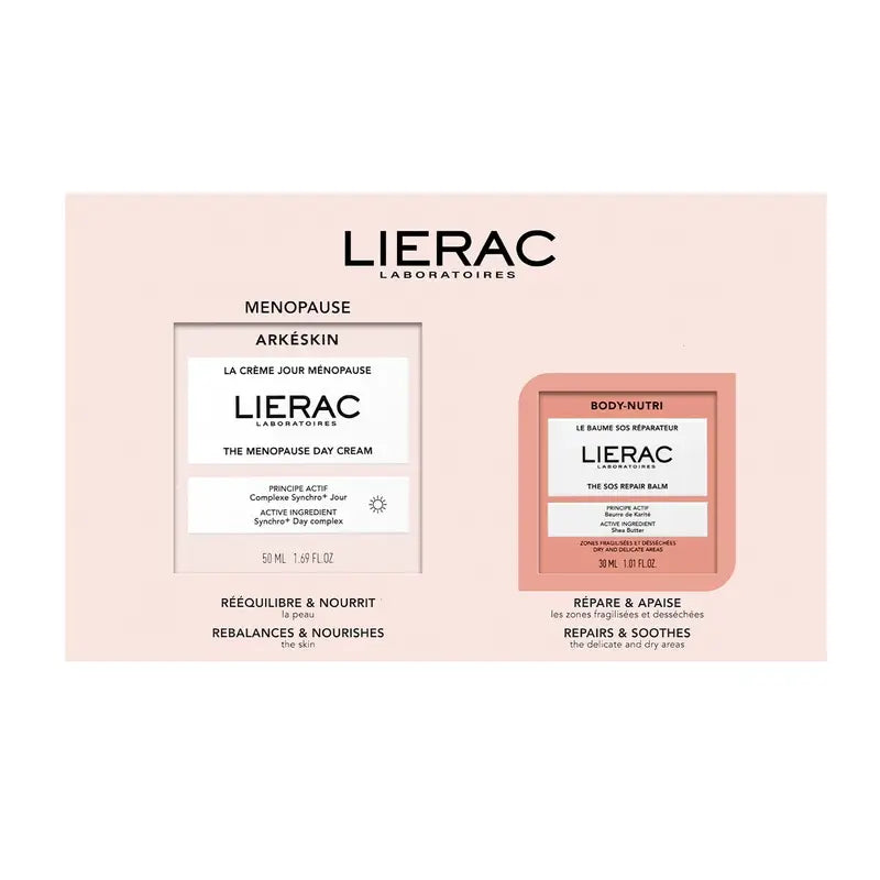 Lierac Cofre Menopausia – Crema De Día + Bálsamo Sos, 80 ml