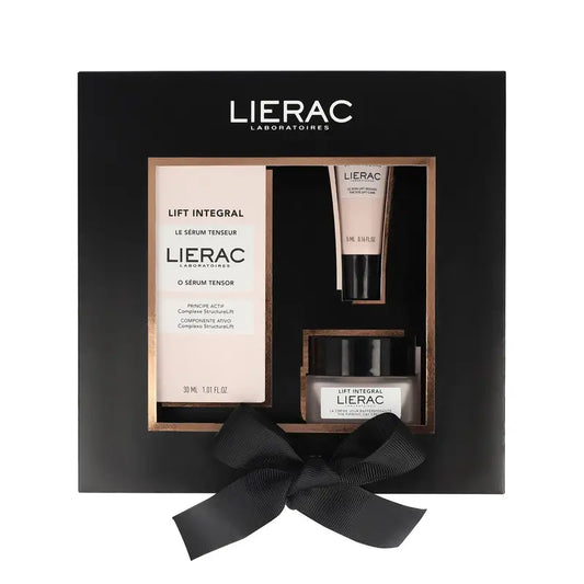 Lierac Lift Integral Cofre Antiedad Serum Tensor + Crema De Día Reafirmante + Contorno De Ojos, 57 ml