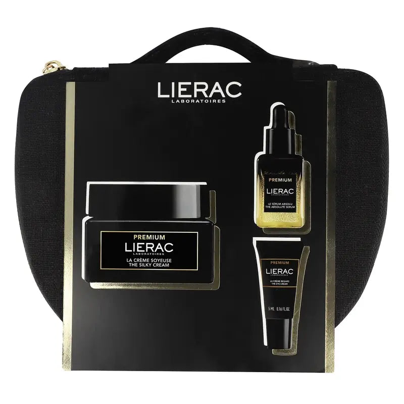 Lierac Premium Cofre Antiedad Crema Sedosa + Serum Absoluto + Crema Ojos, 68 ml