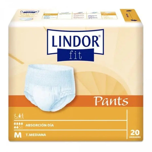 Lindor Pañales Fit Pants Día Talla M, 80 unidades