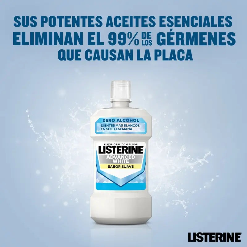 Listerine Advanced White S.Suave, 1 litro