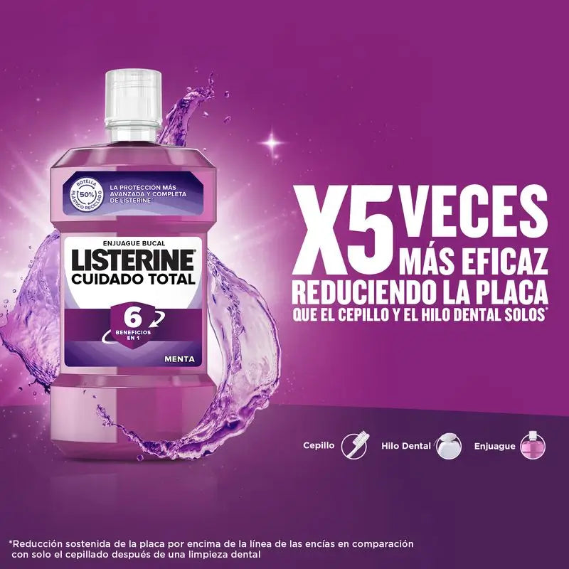 Listerine Cuidado Total 500Ml + Ct 95Ml