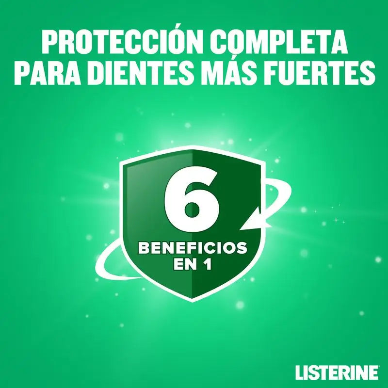 Listerine Enjuague Bucal Protección Dientes y Encías Menta Suave Sin Alcohol 500 ml