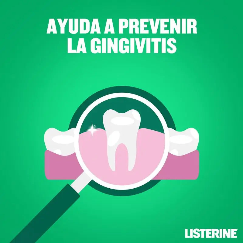 Listerine Enjuague Bucal Protección Dientes y Encías Menta Suave Sin Alcohol 500 ml