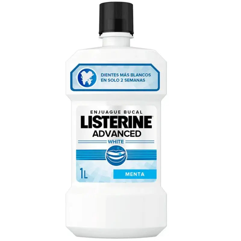 LISTERINE Enjuague Bucal Blanqueador Avanced White, 1000 ml