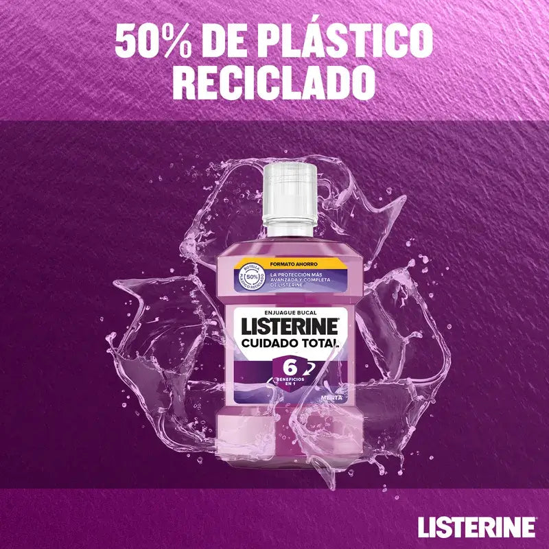 Listerine - Enjuague Bucal Cuidado Total, 1000 ml