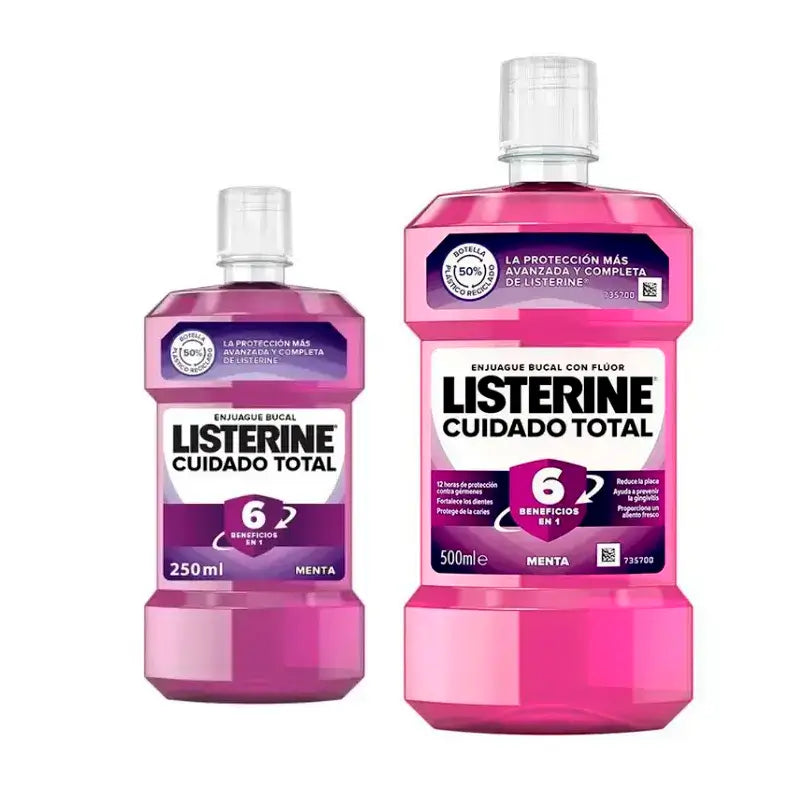 Listerine Enjuague Bucal Cuidado Total Pack 500 ml + 250 ml