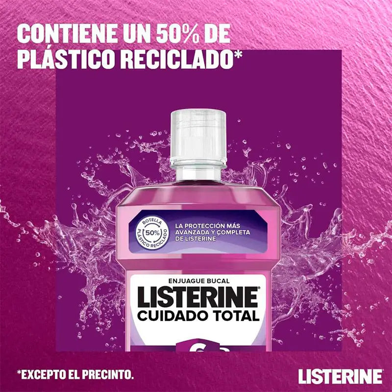 LISTERINE Enjuague Bucal Cuidado Total, 500 ml