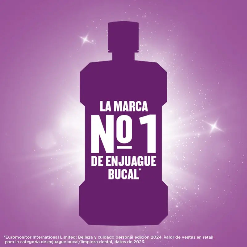 Listerine, Enjuague Bucal Cuidado Total Sabor Suave, 500 ml