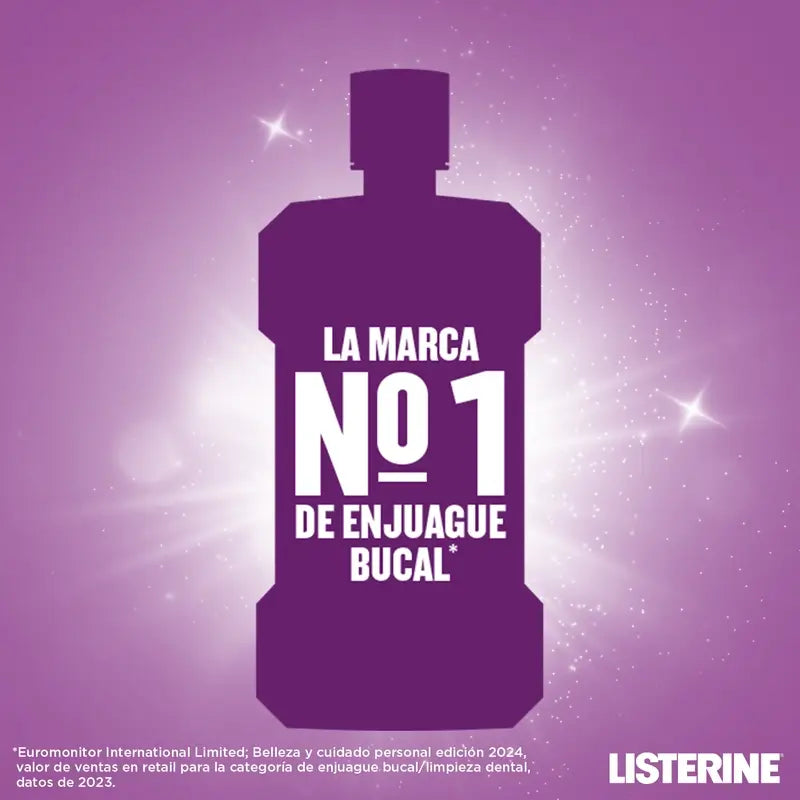 Listerine, Enjuague Bucal Cuidado Total Sabor Suave, 500 ml