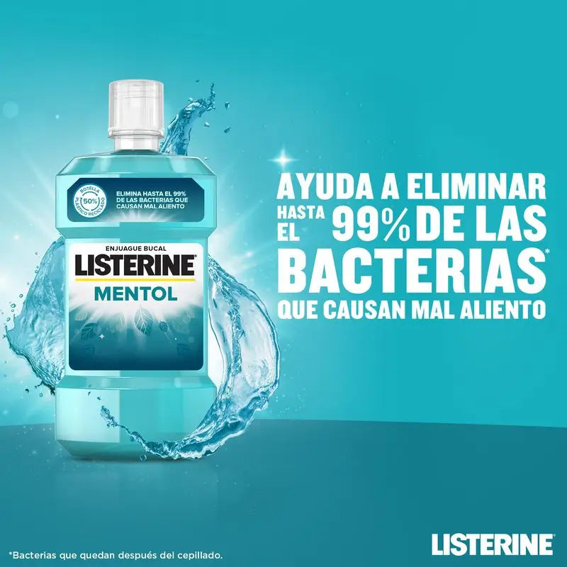 LISTERINE Enjuague Bucal Mentol, 250 ml