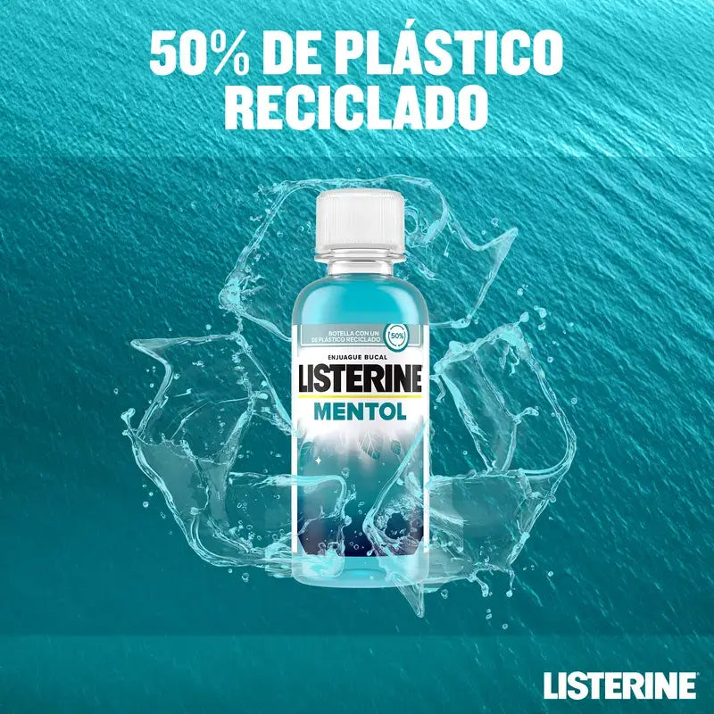 Listerine, Enjuague Bucal Mentol, 95 ml