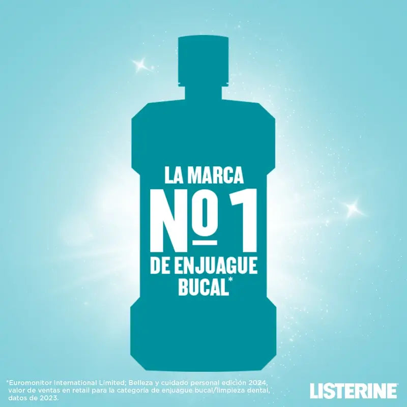 Listerine, Enjuague Bucal Mentol Sabor Suave, 1000 ml