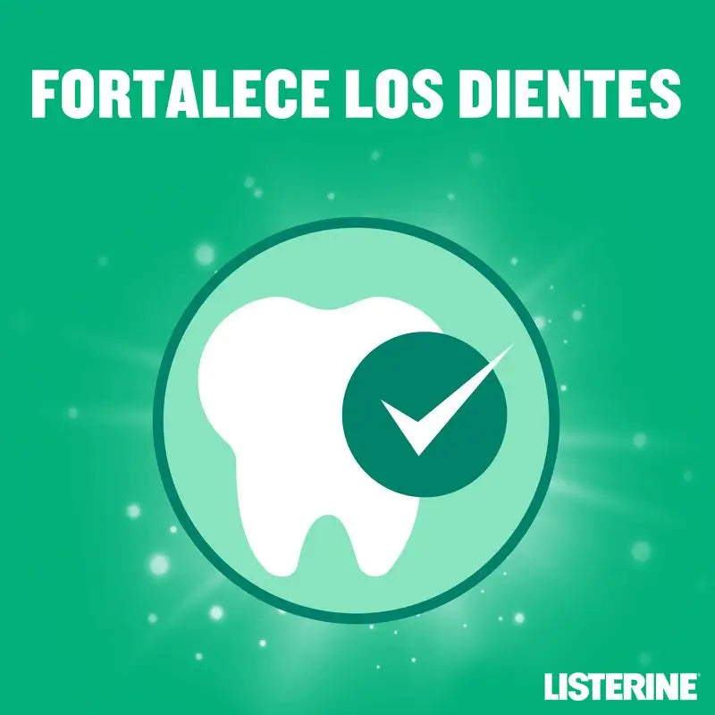 LISTERINE Enjuague Bucal Protección Dientes y Encías, Sabor Menta Fresca, 500 ml + 250 ml