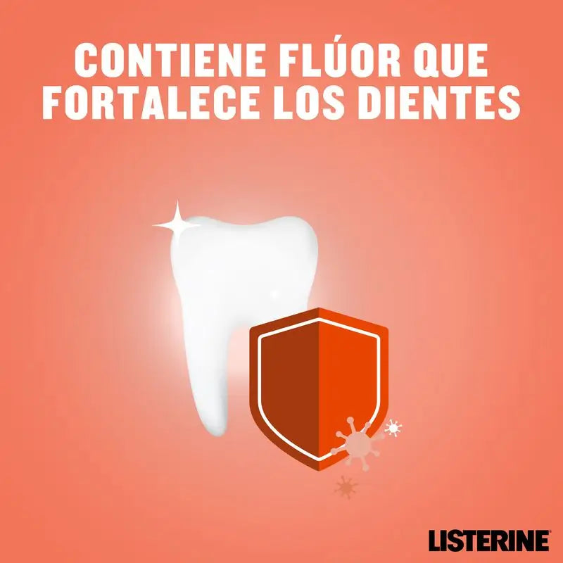 Listerine Enjuague Bucal Sin Alcohol para Niños, Protección Anti Caries, Con Flúor, 500 ml