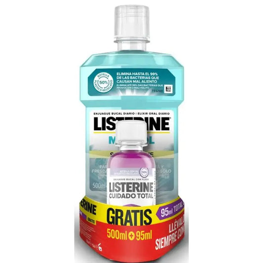 Listerine Mentol  500Ml + Ct 95Ml